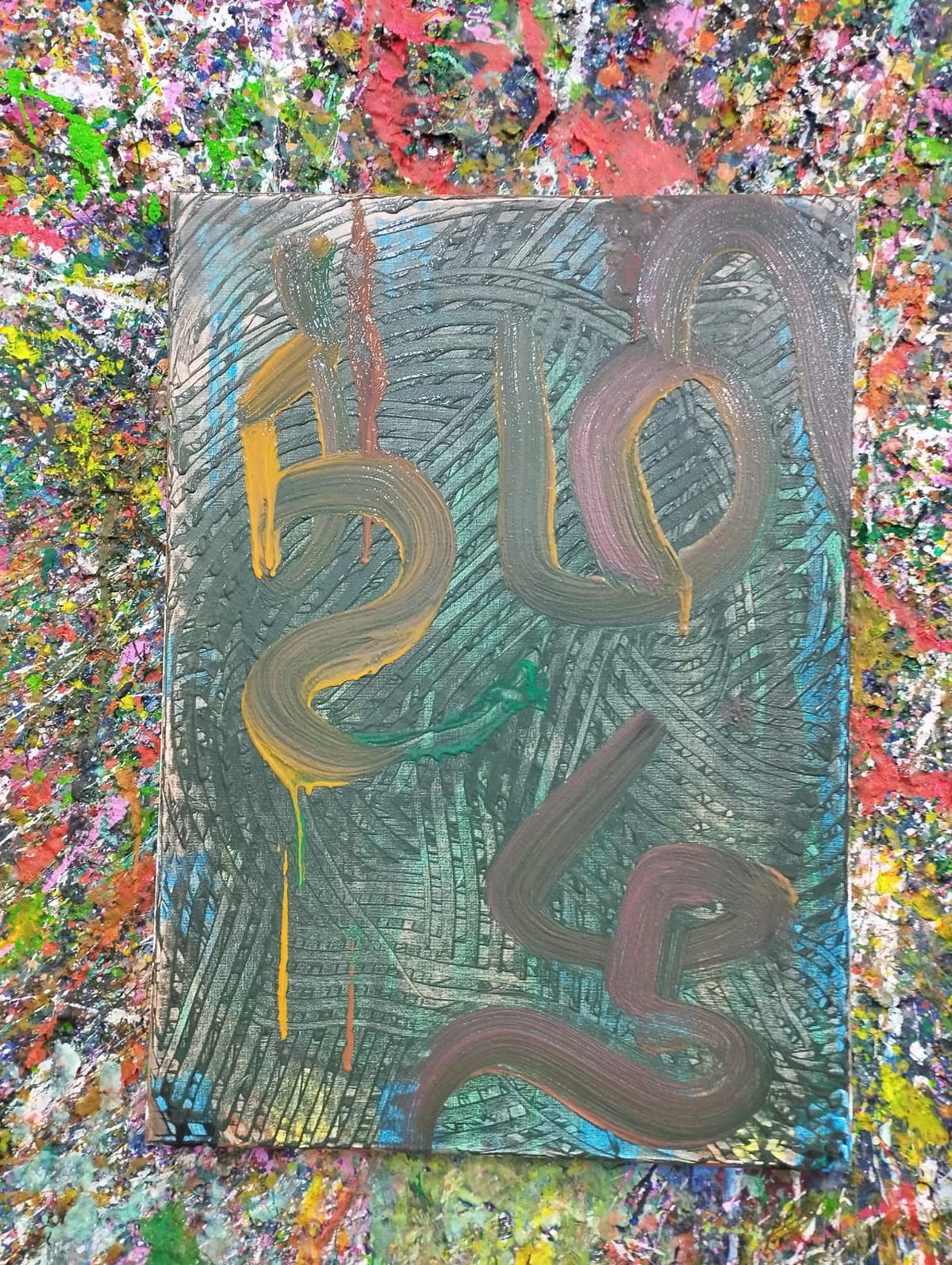 The splat painting experience