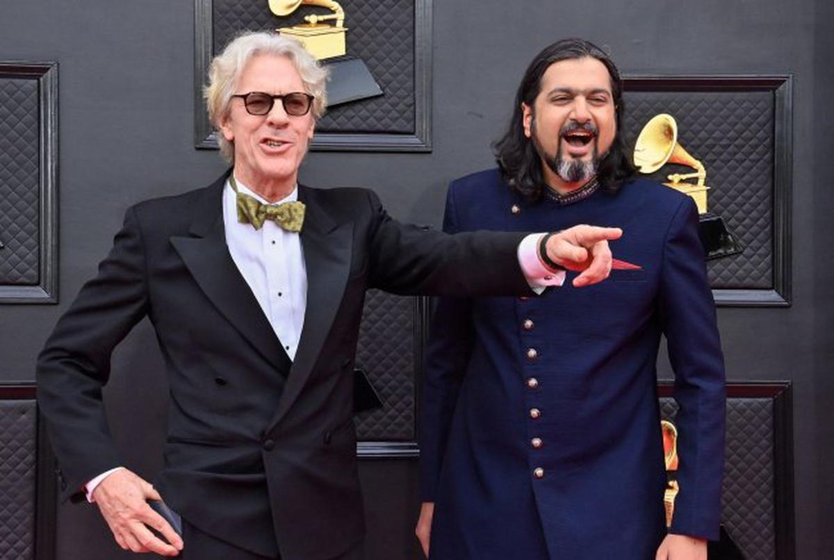 Stewart with Ricky Kej