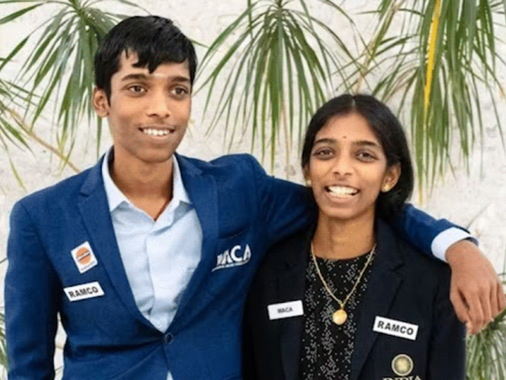 वैशाली-प्रगनाननंदा दुनिया के पहले ग्रैंडमास्टर भाई-बहन: वैशाली ने 2500 की रेटिंग पार की; प्रगनाननंदा 12 साल की उम्र में बने थे ग्रैंडमास्टरवैशाली-प्रगनाननंदा दुनिया के पहले ग्रैंडमास्टर भाई-बहन: वैशाली ने 2500 की रेटिंग पार की; प्रगनाननंदा 12 साल की उम्र में बने थे ग्रैंडमास्टर