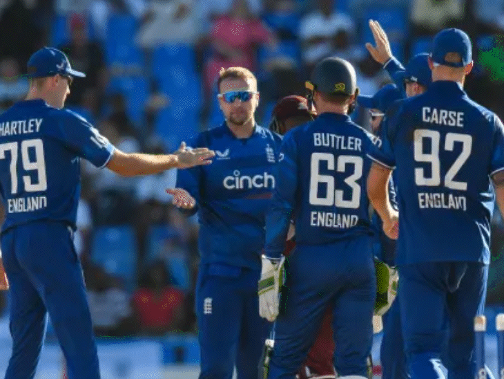 इंग्लैंड की सीरीज में वापसी: दूसरे मुकाबले में वेस्टइंडीज को 6 विकेट से हराया; सीरीज 1-1 की बराबरी परइंग्लैंड की सीरीज में वापसी: दूसरे मुकाबले में वेस्टइंडीज को 6 विकेट से हराया; सीरीज 1-1 की बराबरी पर