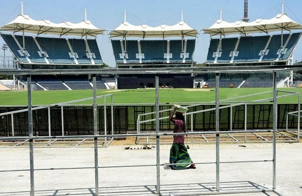 Renovated Chepauk stadium getting ready to be opened on March 17Renovated Chepauk stadium getting ready to be opened on March 17