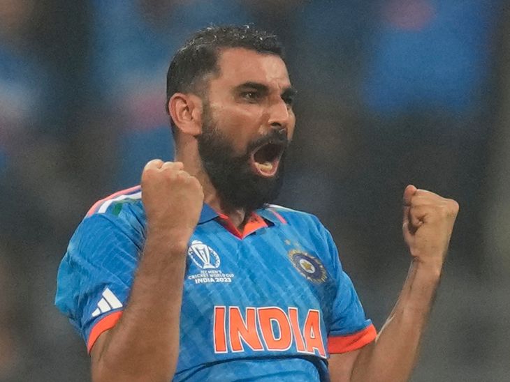 मोहम्मद शमी ने 7 मैचों में सबसे ज्यादा 24 विकेट लिए थे।  - Dainik Bhaskar