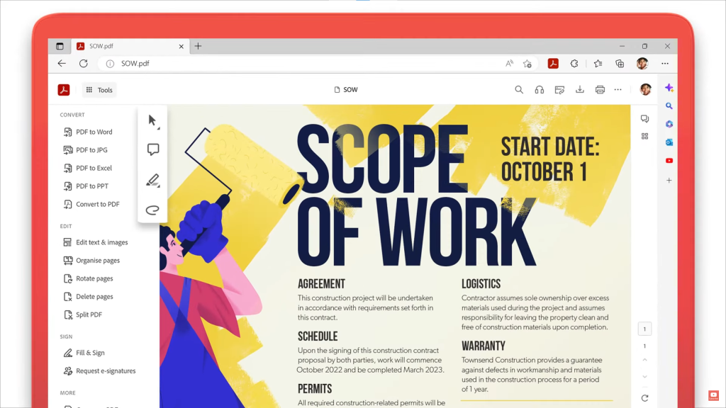 Microsoft Edge’s simple PDF reader is being replaced by Adobe AcrobatMicrosoft Edge’s simple PDF reader is being replaced by Adobe Acrobat