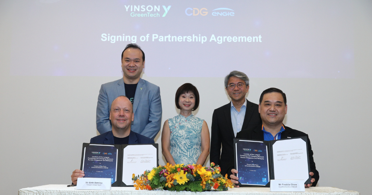 CDG ENGIE, Yinson GreenTech to expand EV charging network in S’pore and M’sia to 8,000 by 2030CDG ENGIE, Yinson GreenTech to expand EV charging network in S’pore and M’sia to 8,000 by 2030
